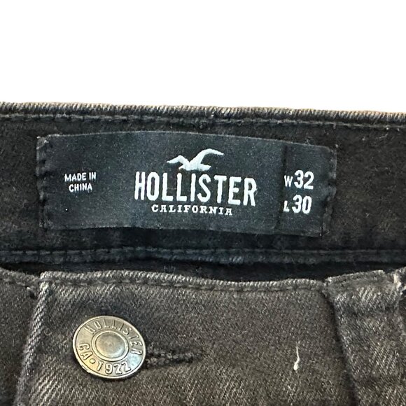 Hollister Black Advanced Stretch Skinny Jeans Size 32x30 - Picture 6 of 9